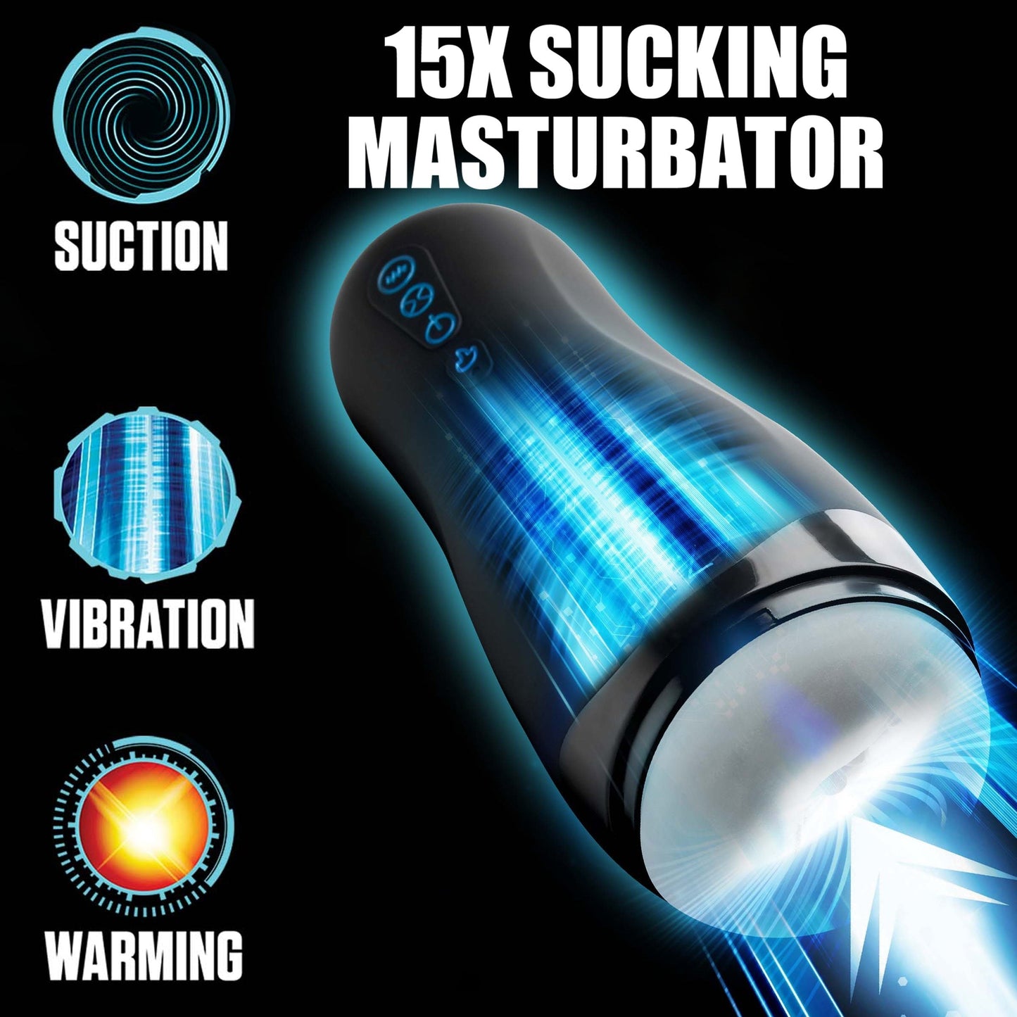 XR Brands The Milker Supreme 15X Love Botz Zuigende Masturbator - Erovibes.nl