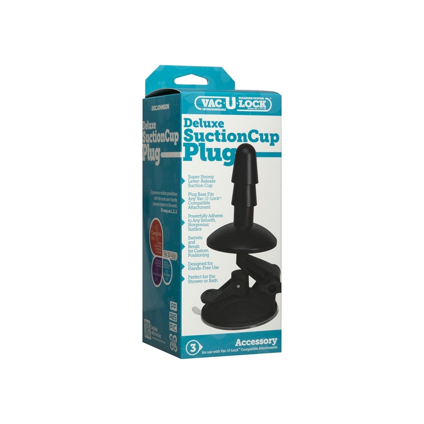 Doc Johnson Deluxe Zuignap Plug Accessoire