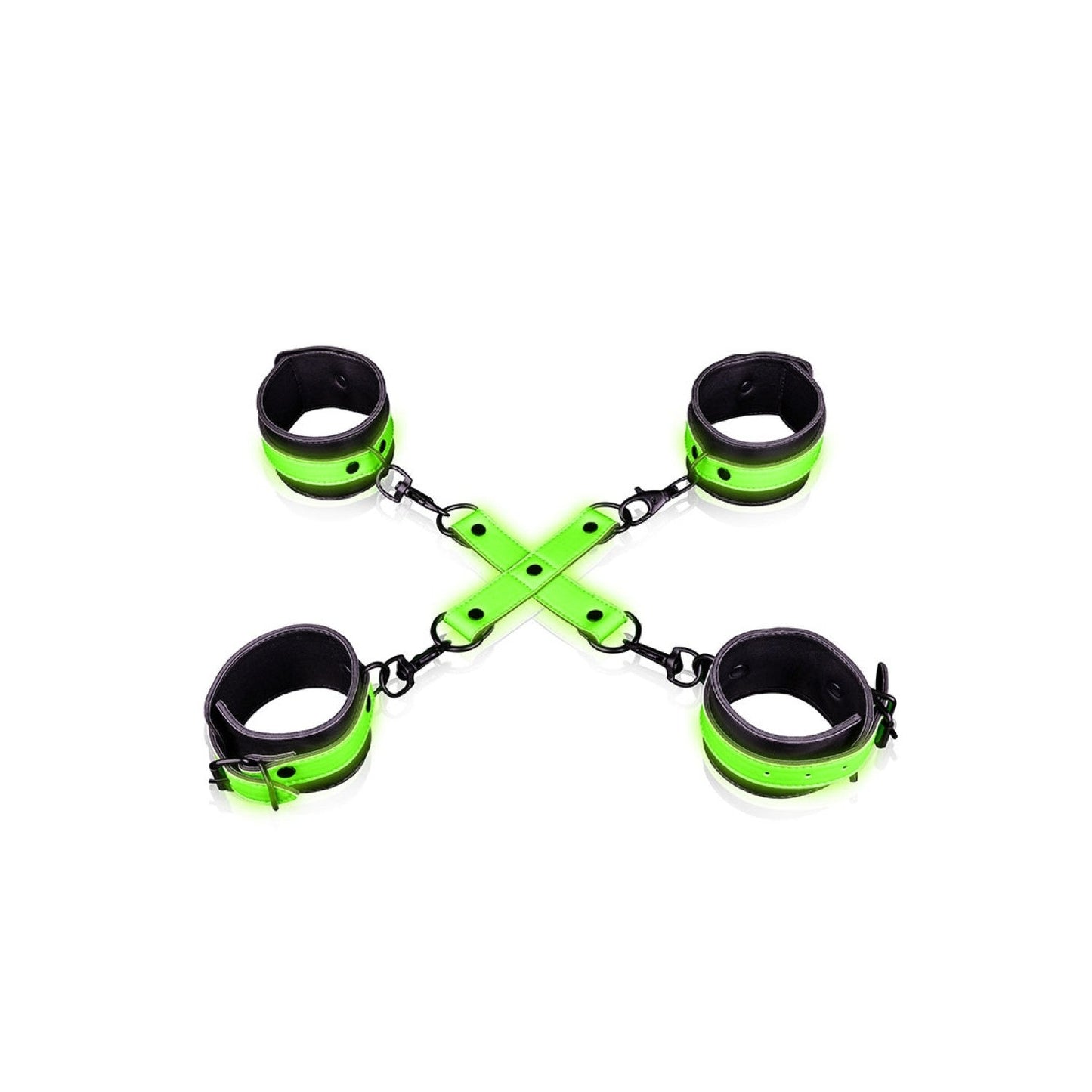 Ouch! Glow in the Dark Hogtie Handboeien & Enkelboeien