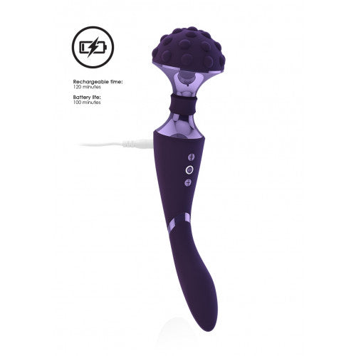 Vive Shiatsu Buigbare Wand Massager 27 Cm