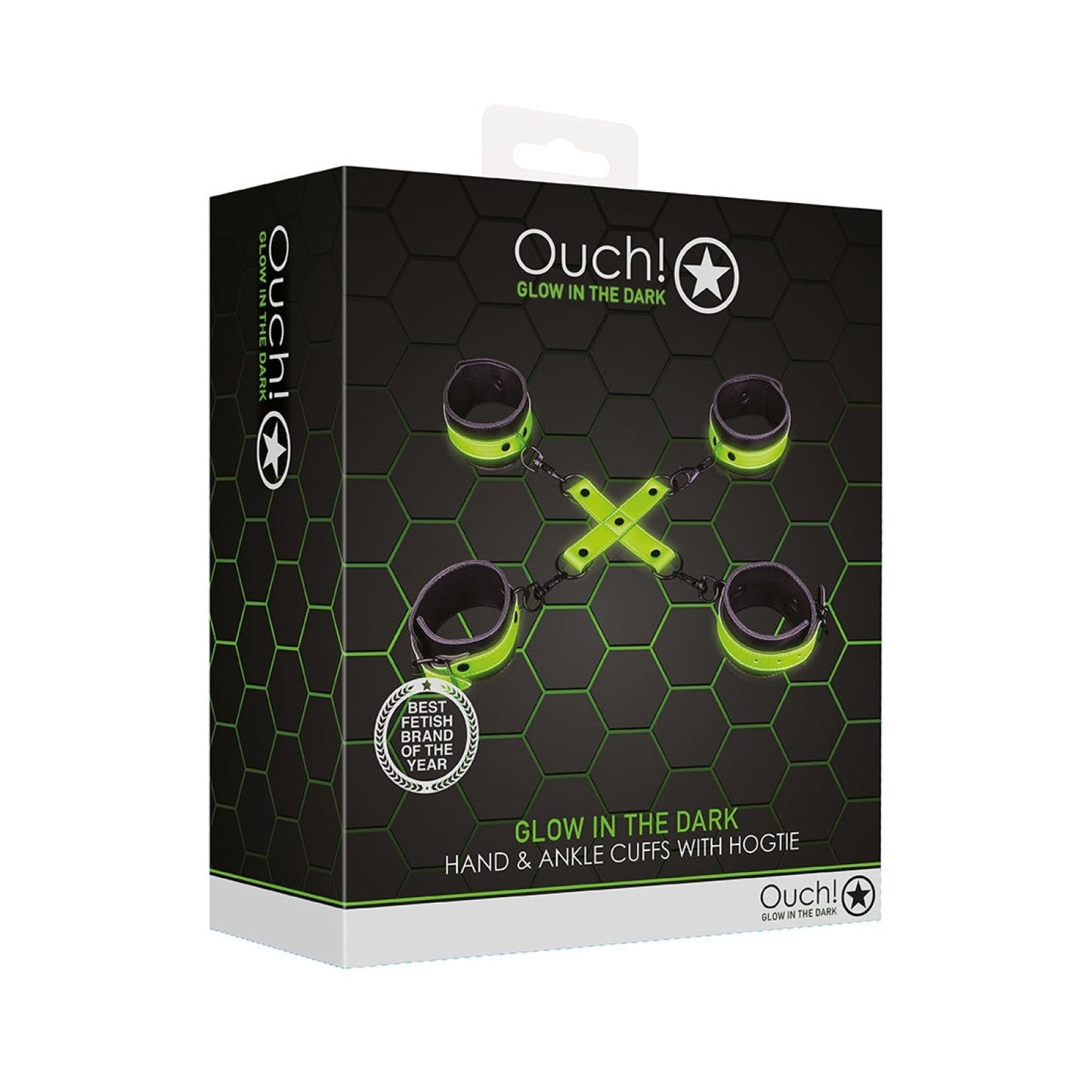 Ouch! Glow in the Dark Hogtie Handboeien & Enkelboeien