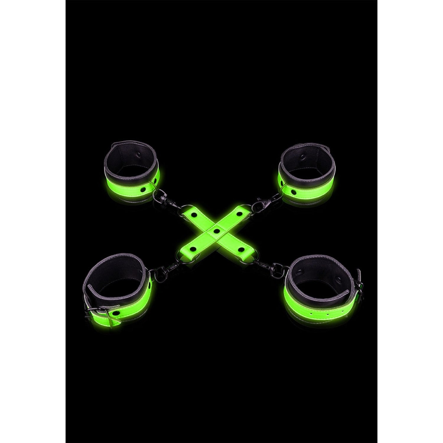 Ouch! Glow in the Dark Hand- en Enkelboeien met Hogtie