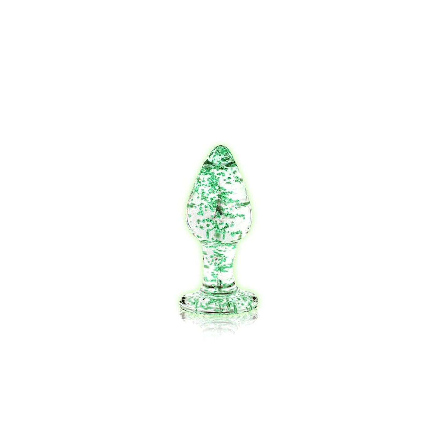 Ouch! Glow in the Dark Glazen Butt Plug