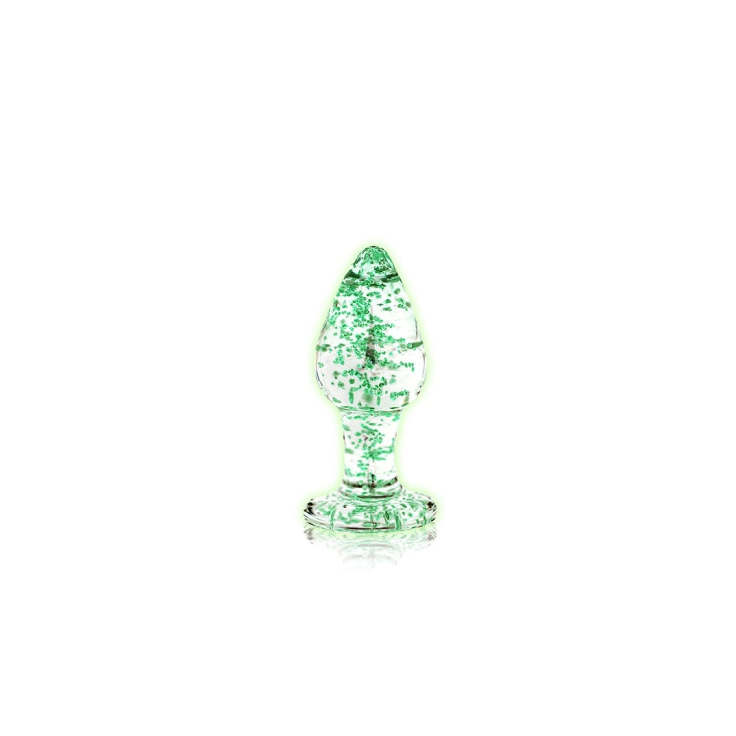 Ouch! Glow in the Dark Glazen Butt Plug
