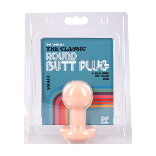 The Classic Round Butt Plug Small Cream