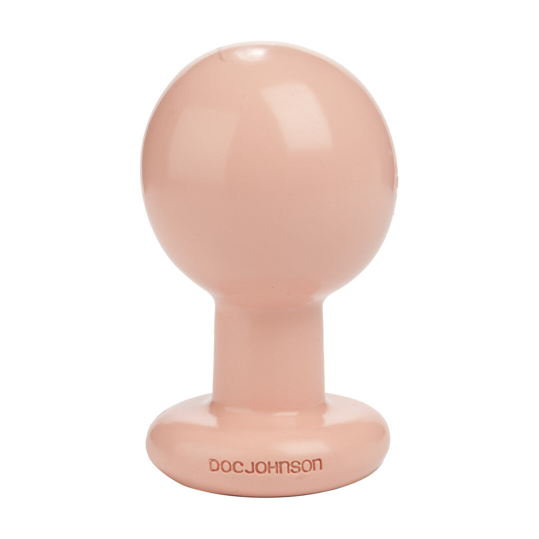 The Classic Round Butt Plug Large Cream