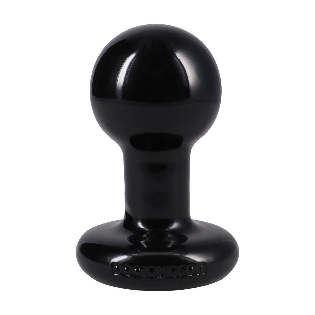 The Classic Round Butt Plug 3 Piece Set Black