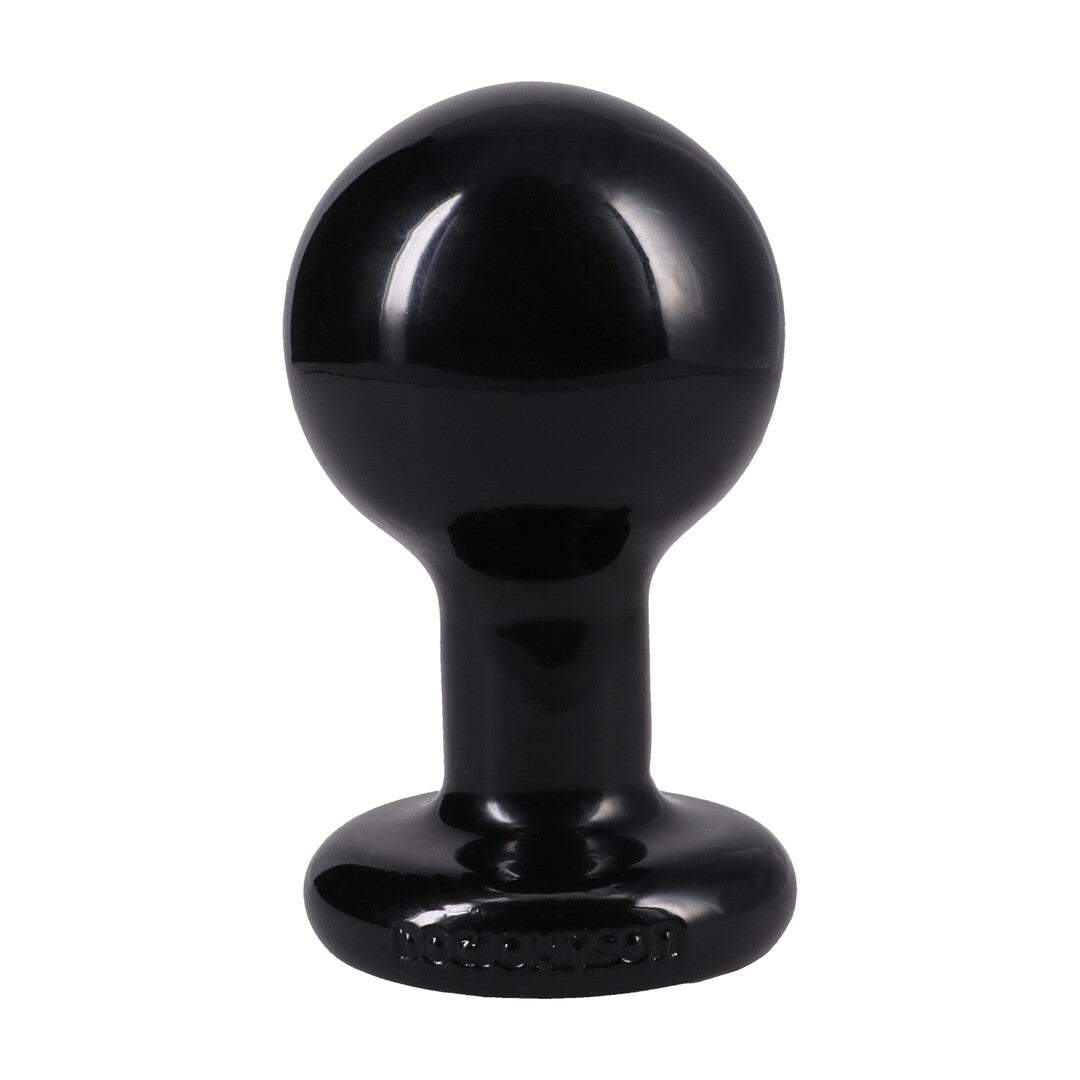 The Classic Round Butt Plug 3 Piece Set Black