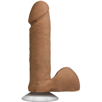 Realistic Cock With Balls Removable Vac U Lock Suction Cup Ultraskyn 6 / 16 Cm Caramel