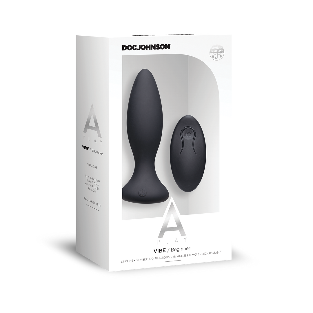 Vibe Beginners Silicone Anal Plug With Remote Control 2