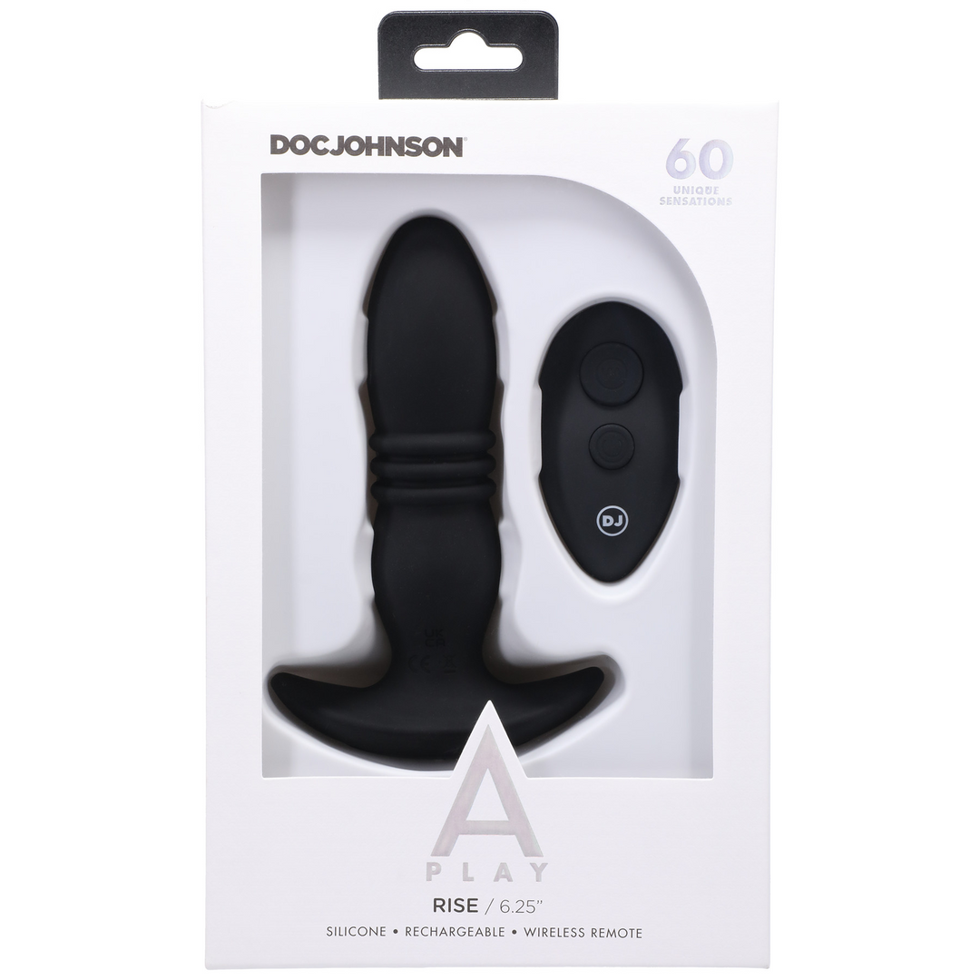 Rise Silicone Anal Plug With Remote Control 2
