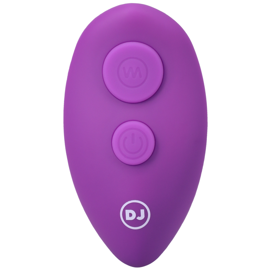 Beaded Vibe Silicone Anal Plug With Remote Control 1
