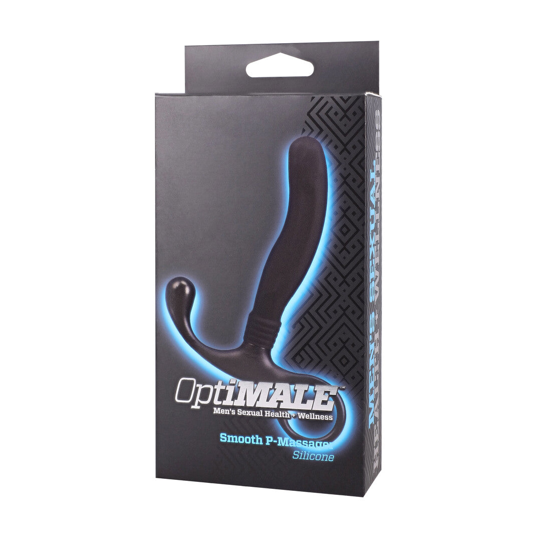 Smooth Silicone Prostate Massager Black