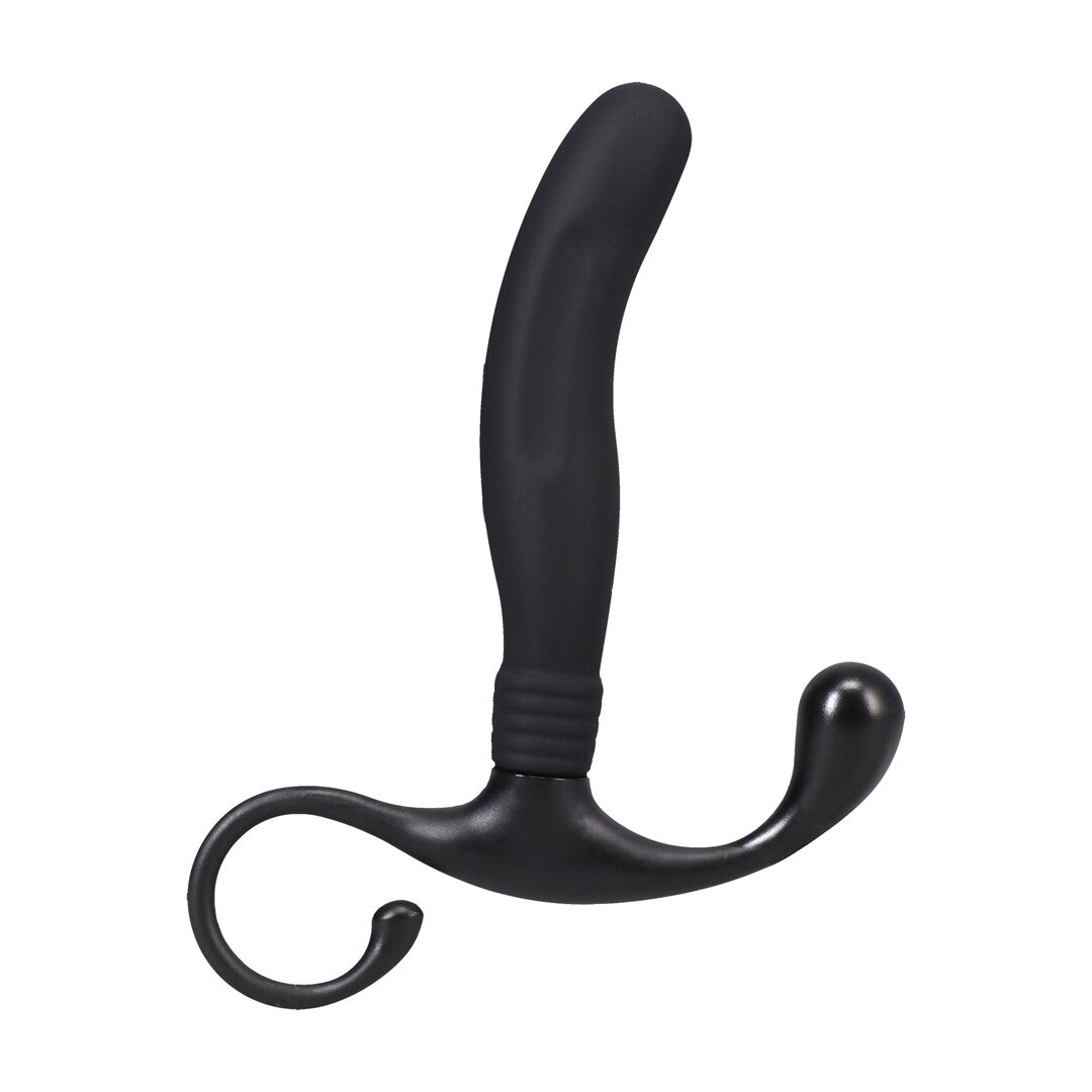 Smooth Silicone Prostate Massager Black