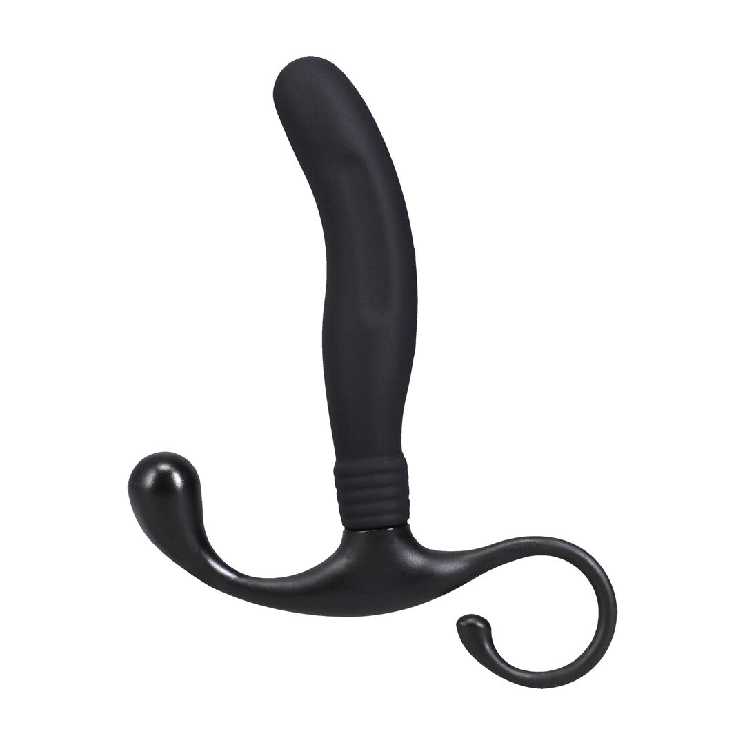 Smooth Silicone Prostate Massager Black