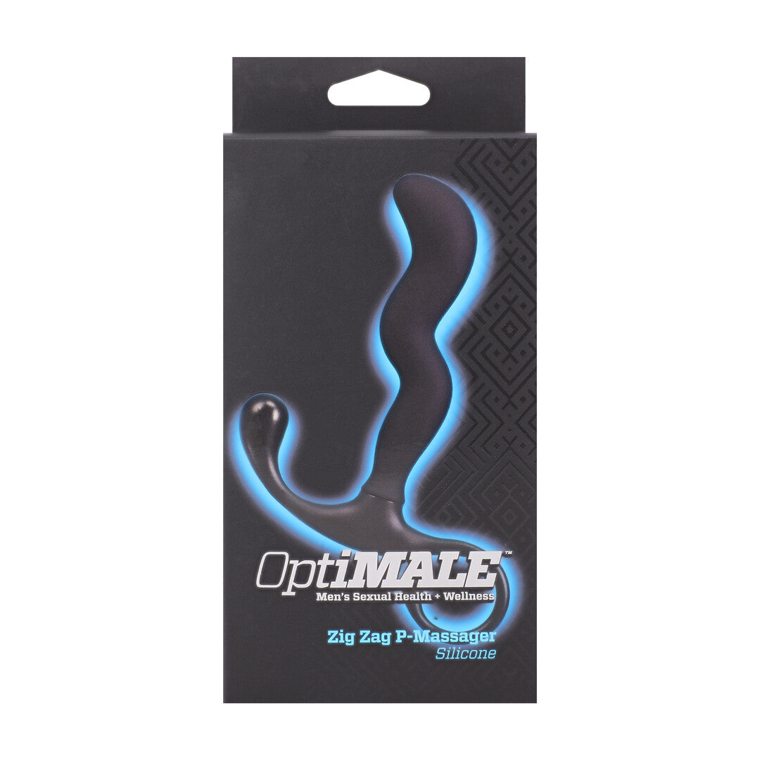 Zig Zag Silicone Prostate Massager Black