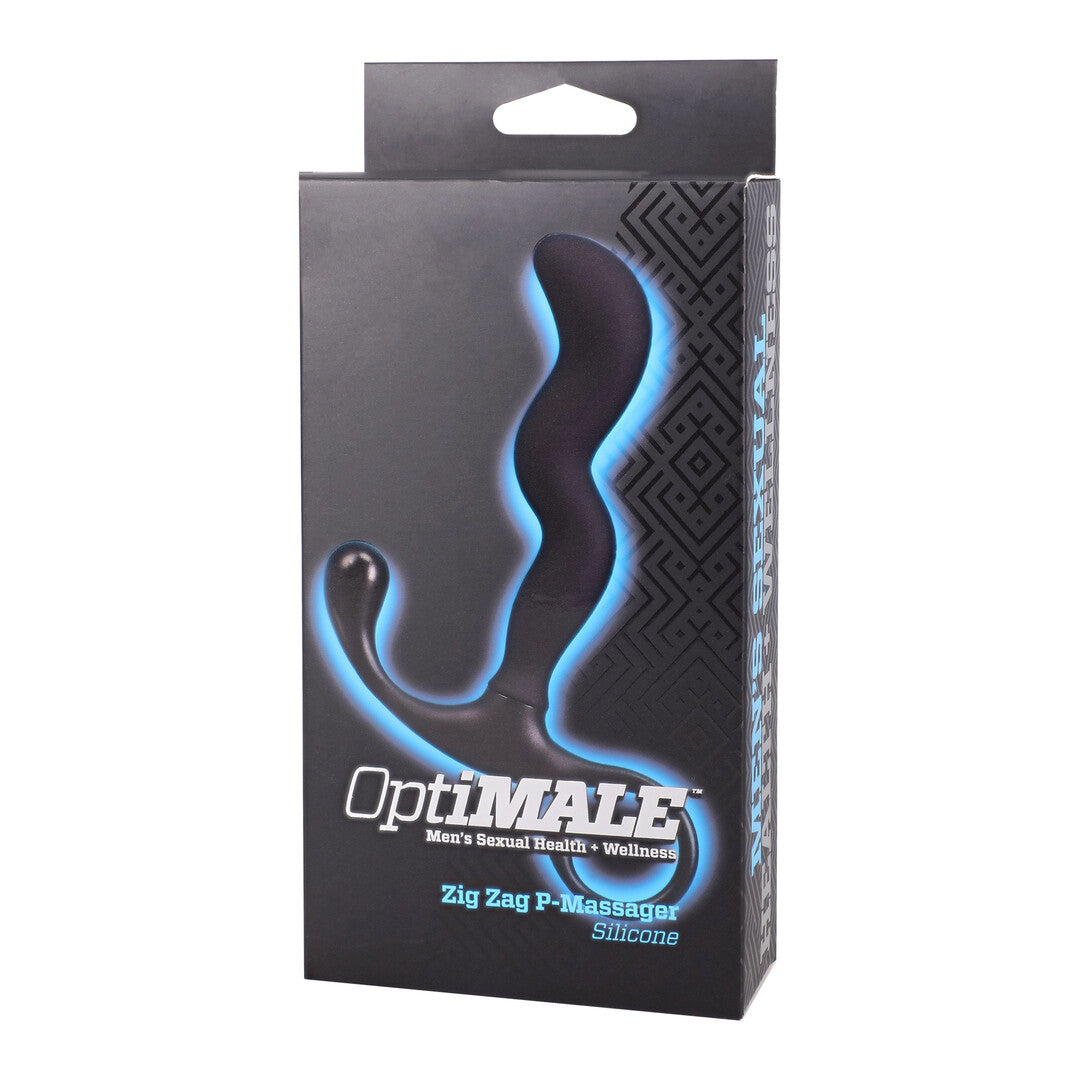 Zig Zag Silicone Prostate Massager Black