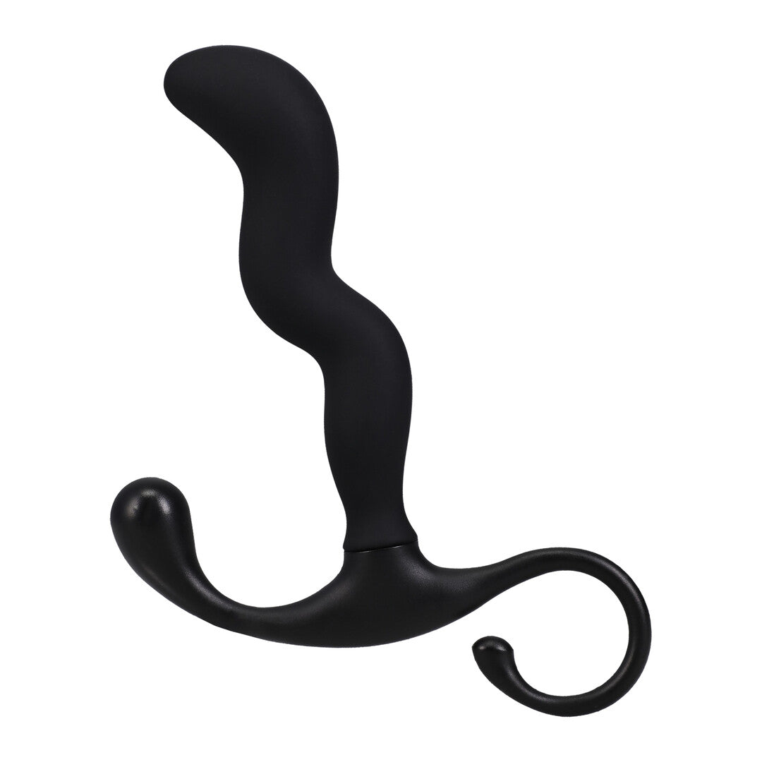 Zig Zag Silicone Prostate Massager Black