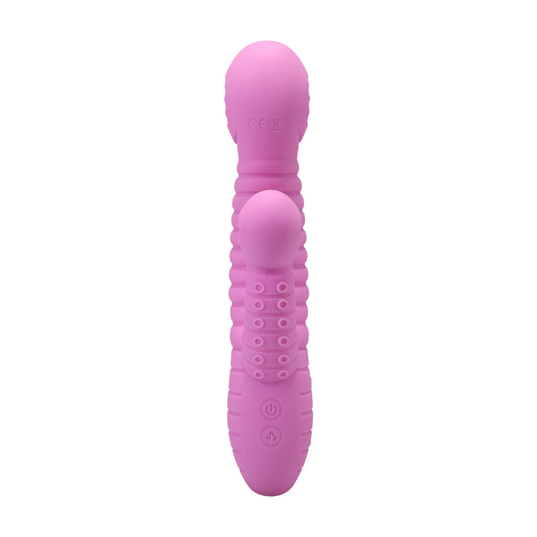 Into The C Seapuss Warming Rippled Rabbit Vibrator Purple