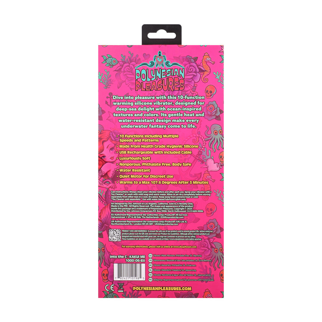 Into The C Kakui Me Warming Beaded Rabbit Vibrator Kelp Green