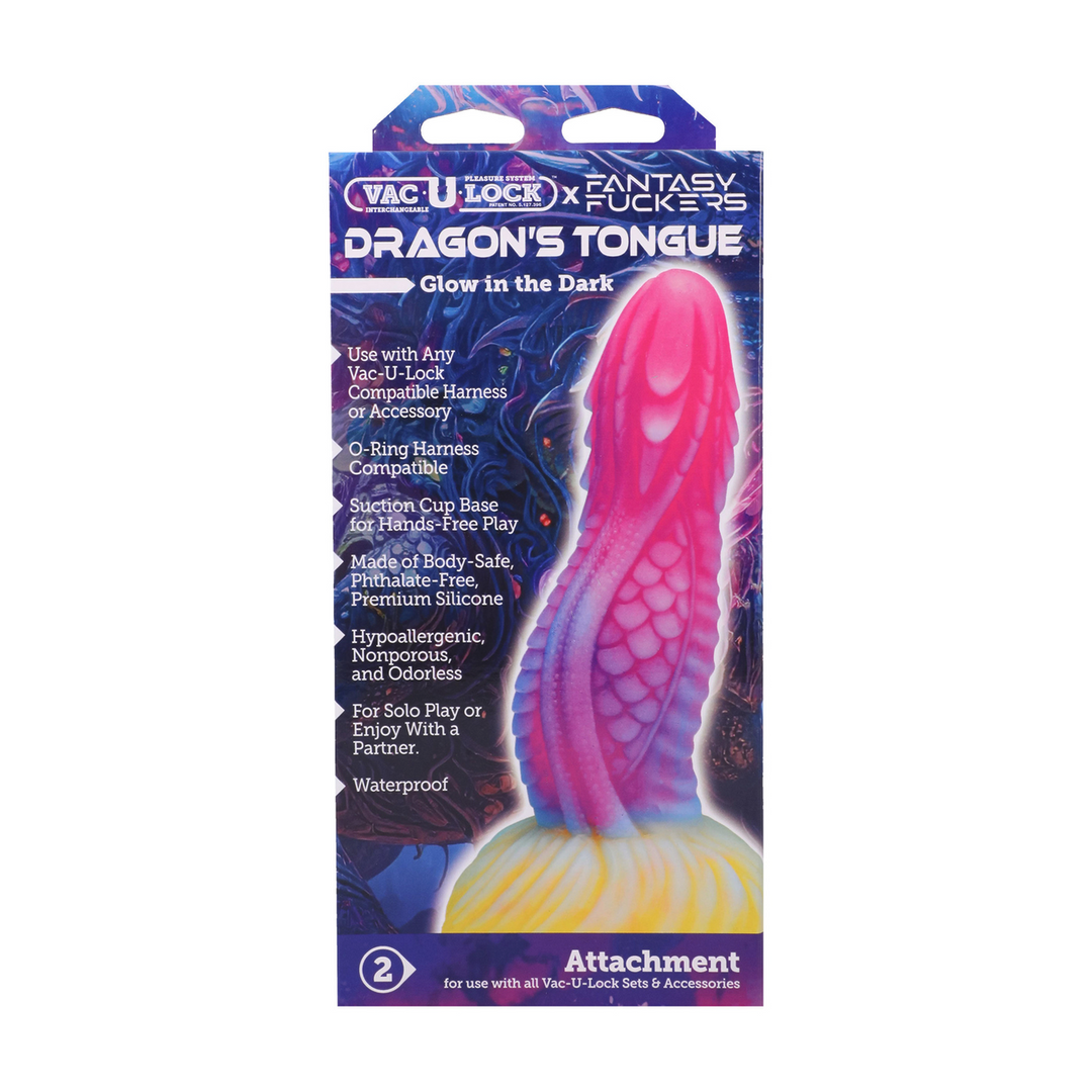 Fantasy Fuckers Dragon's Tongue Glow In The Dark Multicolor