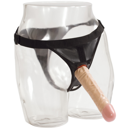 Classic Dildo With Ultra Harness 8 / 20 Cm Vanilla