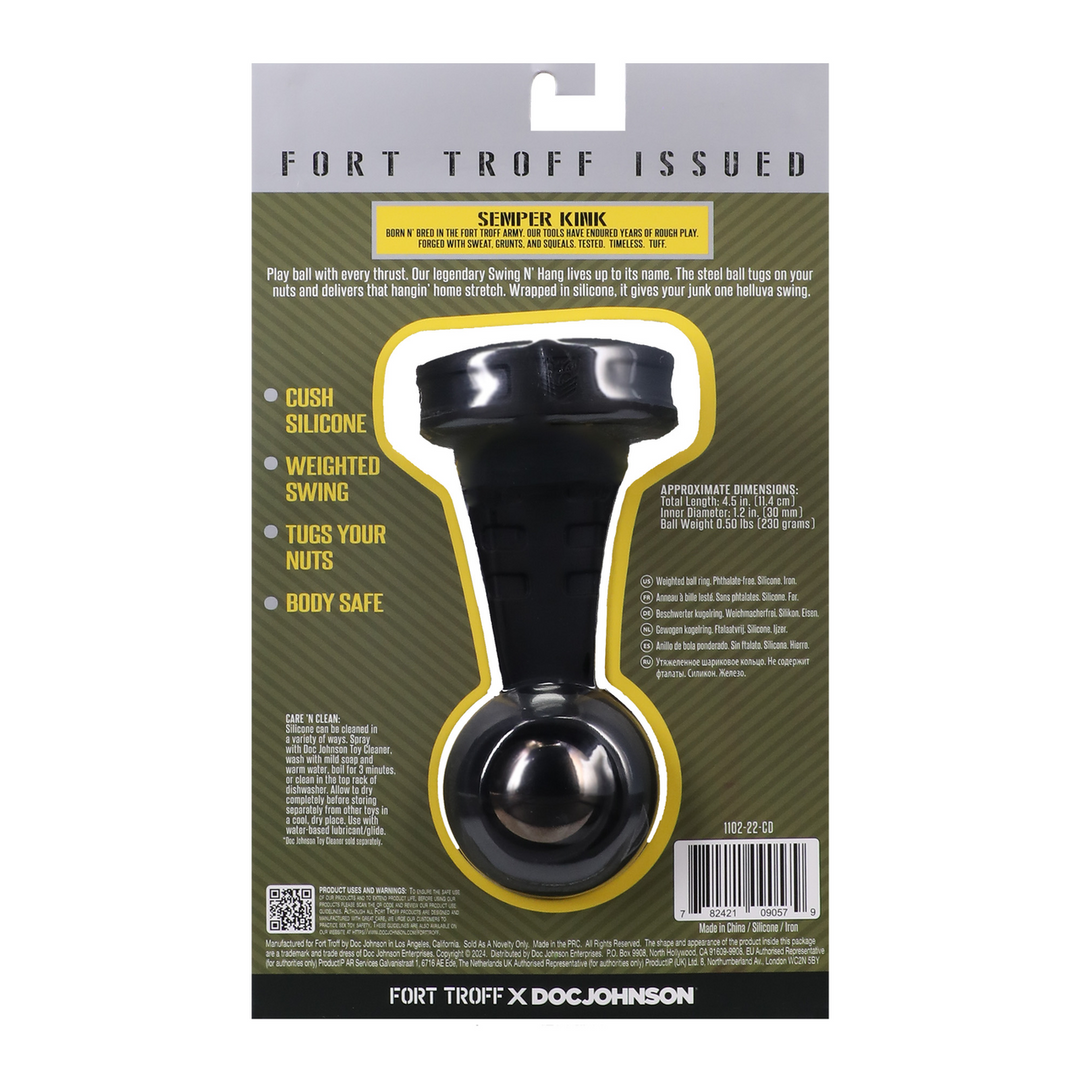 Swing N' Hang Ball Stretcher Black