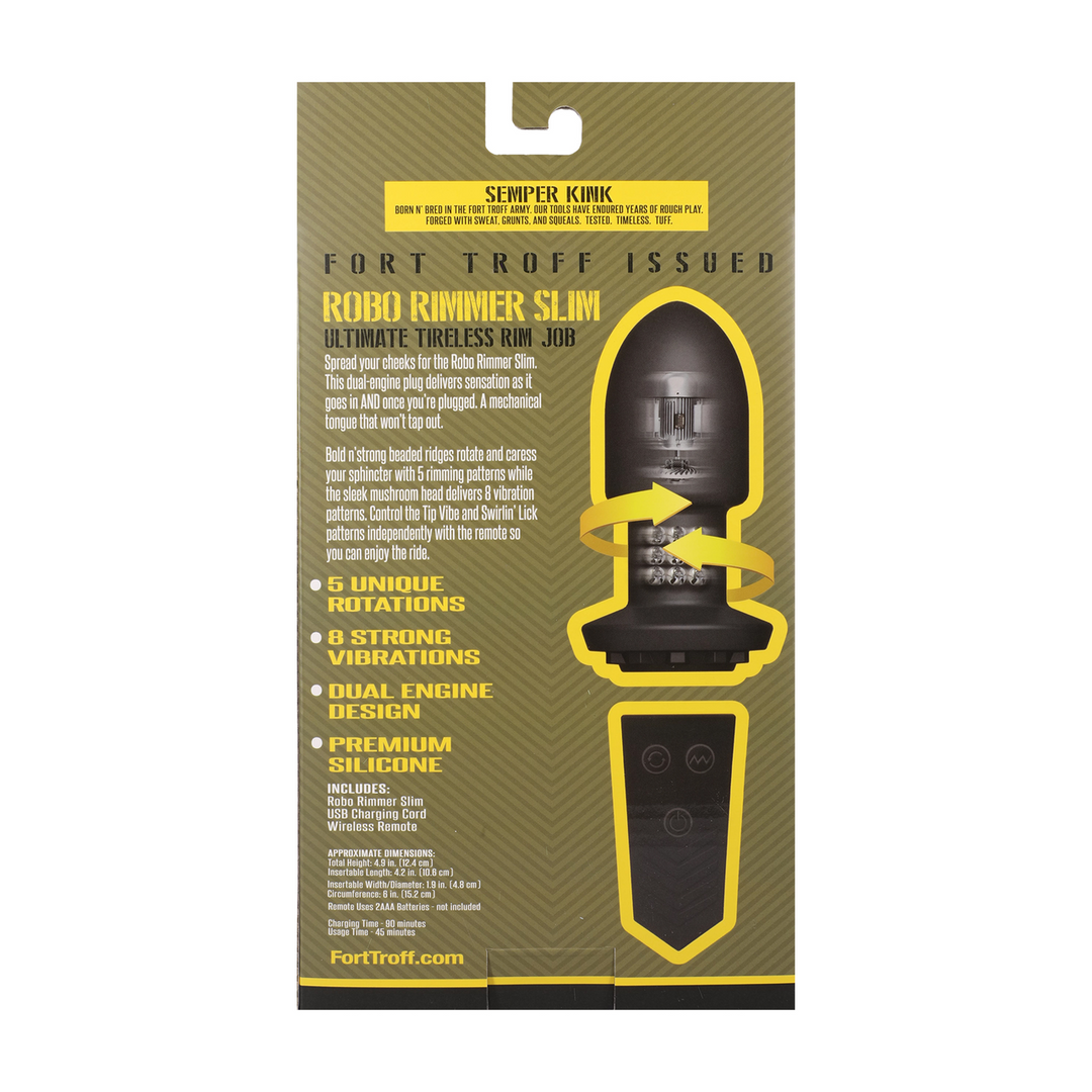 Robo Rimmer Slim With Wireless Remote Black