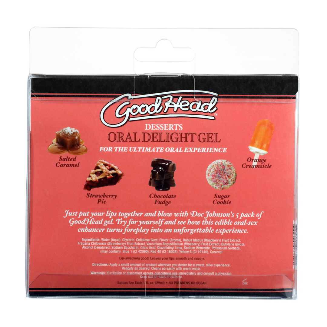 Oral Delight Gel Desserts 5 Pack 1 Fl Oz / 29 Ml