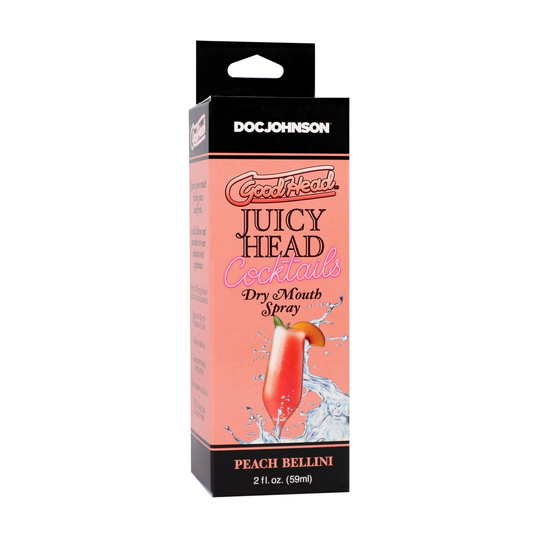 Juicy Head Cocktails Dry Mouth Spray Peach Bellini 2 Fl Oz / 59 Ml