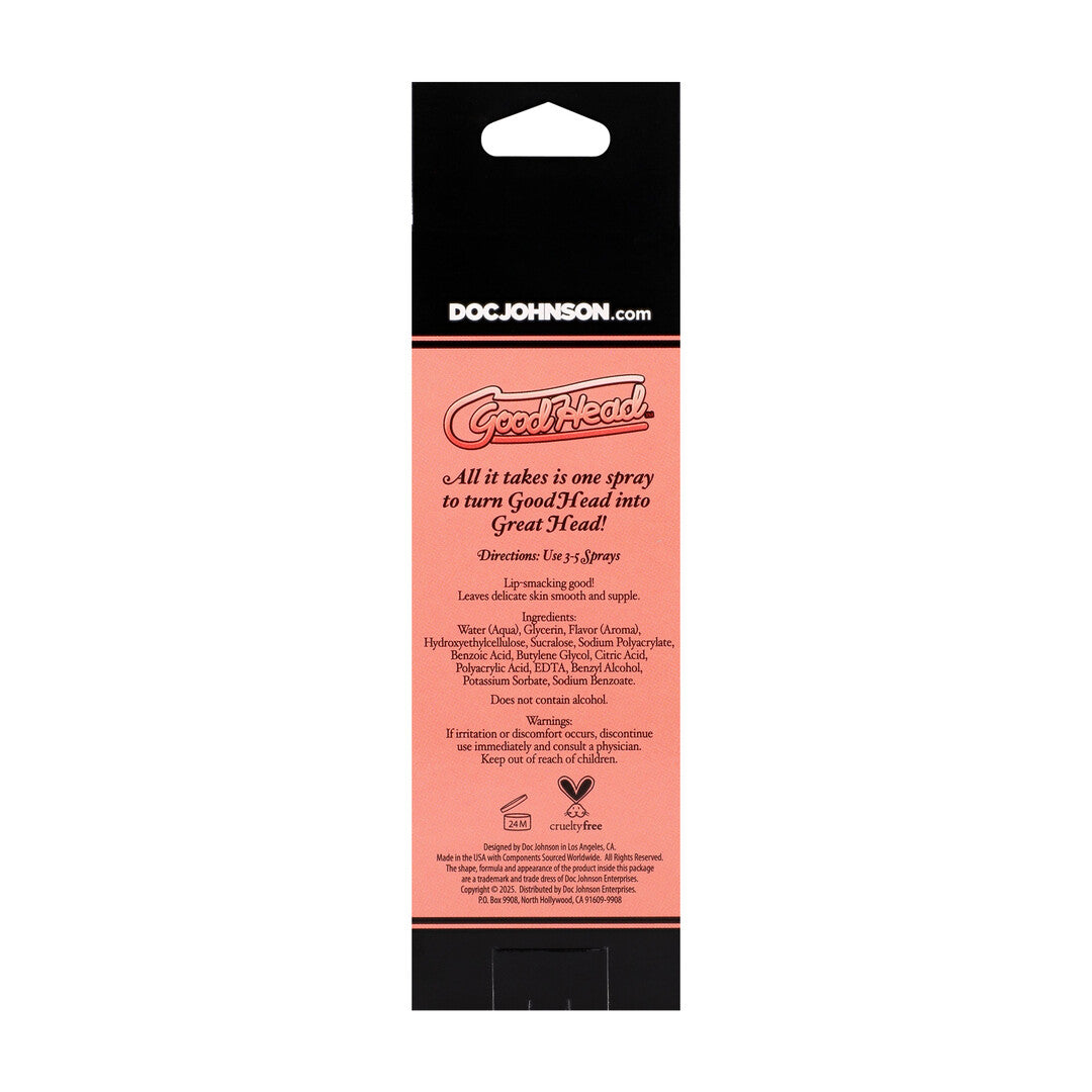 Juicy Head Cocktails Dry Mouth Spray Peach Bellini 2 Fl Oz / 59 Ml
