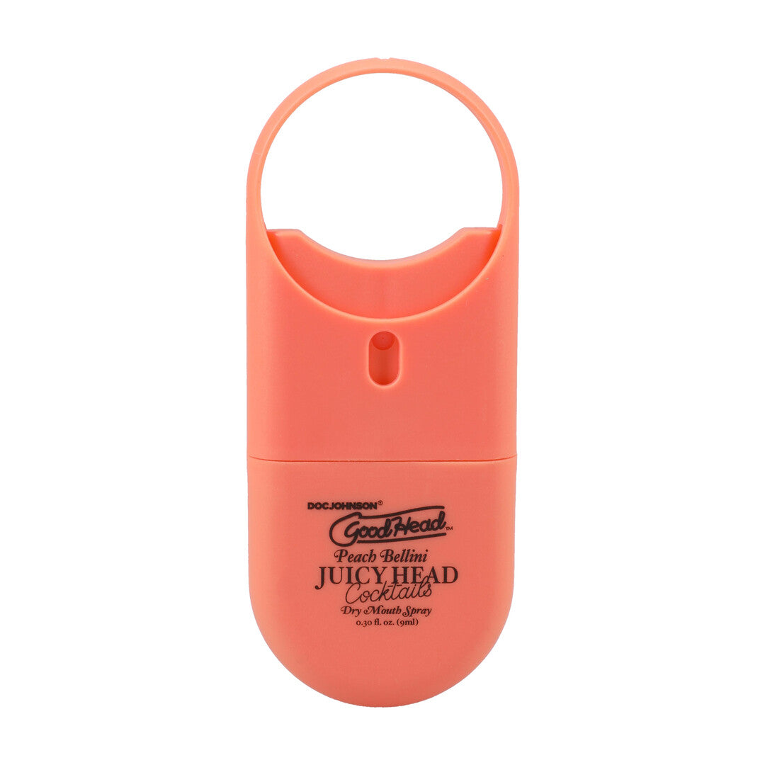 Juicy Head Cocktails Dry Mouth Spray To Go Peach Bellini 0.3 Fl Oz / 9 Ml