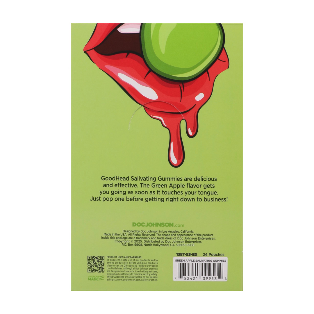 Salivating Gummies 24 Ct Display 12 Gr Green Apple