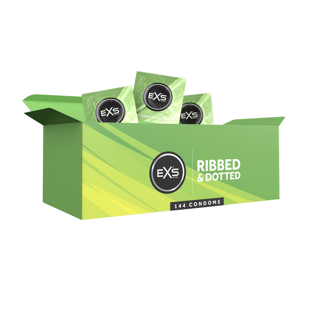 EXS Ribbed & Dotted Condooms 144 Stuks