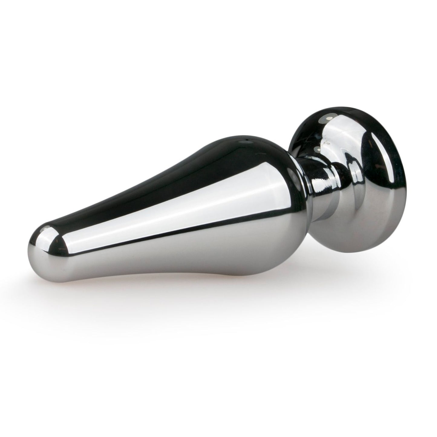 Easytoys Zilverkleurige Metalen Buttplug Met Roze Diamant