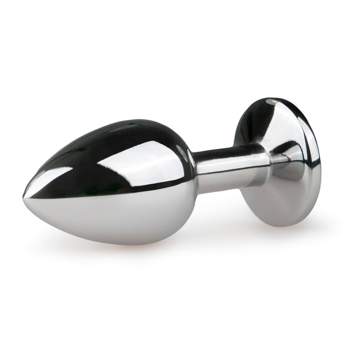 Easytoys Metalen Buttplug Zilver/roze S