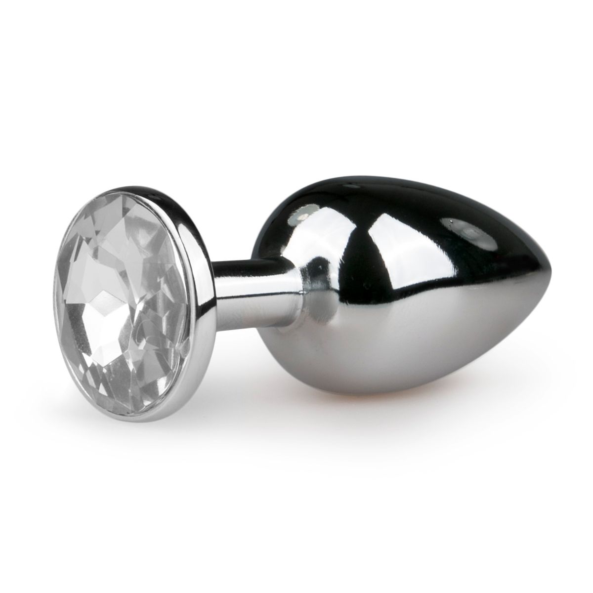 Easytoys Metalen Buttplug Met Zilveren Diamant S