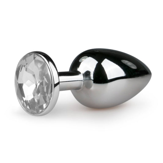 Easytoys Metalen Buttplug Met Zilveren Diamant S