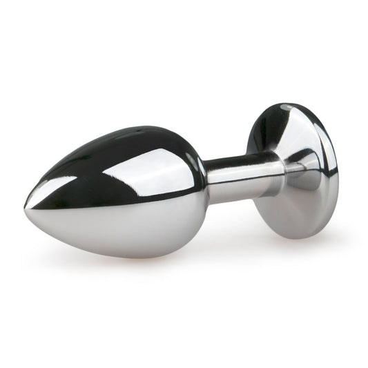 Easytoys Metalen Buttplug Met Zilveren Diamant S