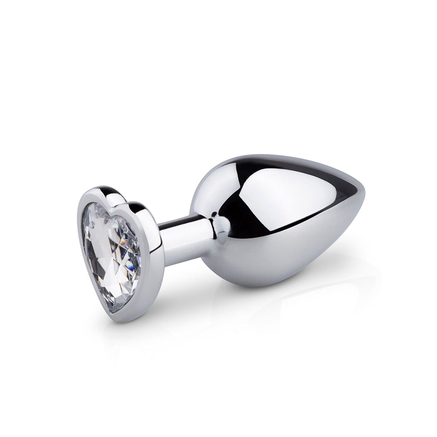 Easytoys Metalen Buttplug Met Hartje Zilverkleurig
