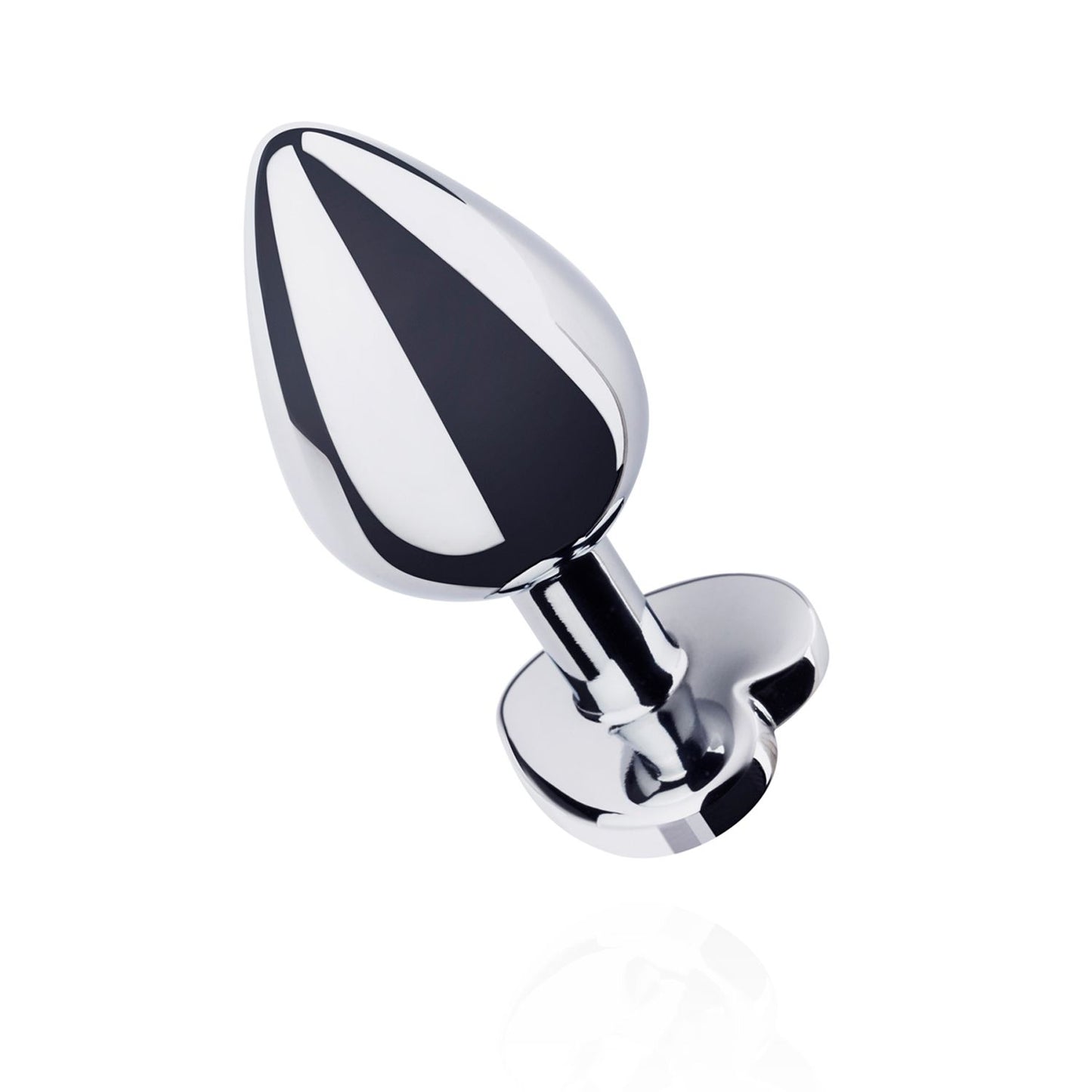 Easytoys Metalen Buttplug Met Hartje Zilverkleurig