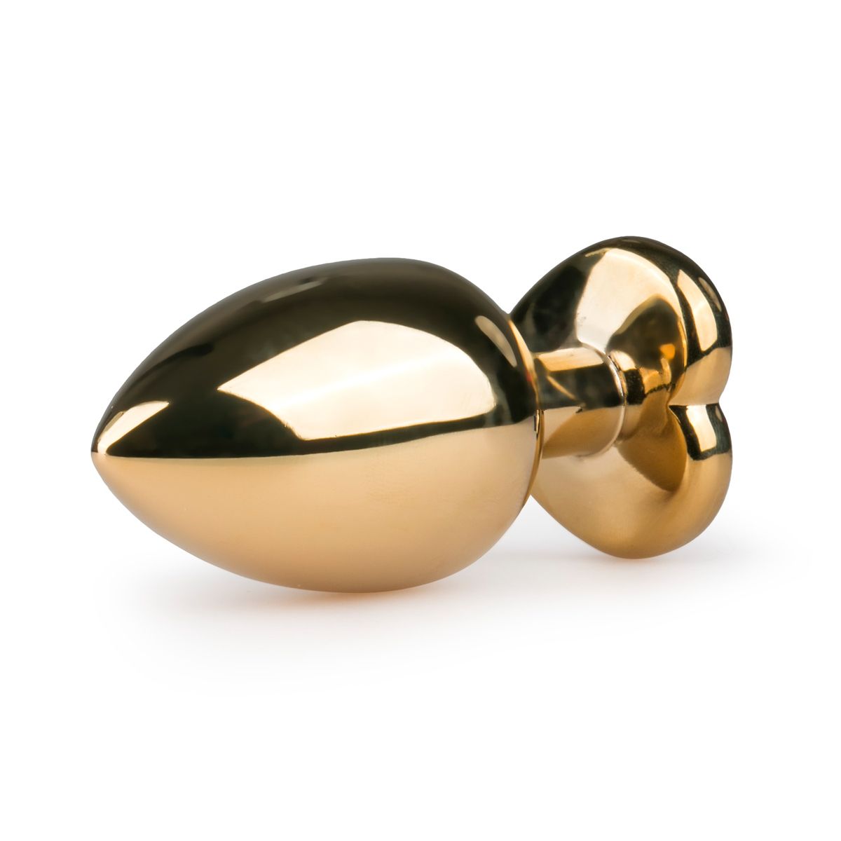 Easytoys Metalen Buttplug Met Roze Hartje Goudkleurig