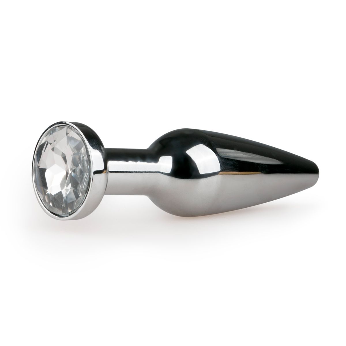 Easytoys Metalen Buttplug Met Diamant Zilver L