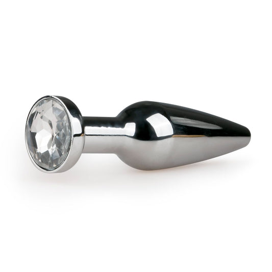 Easytoys Metalen Buttplug Met Diamant Zilver L