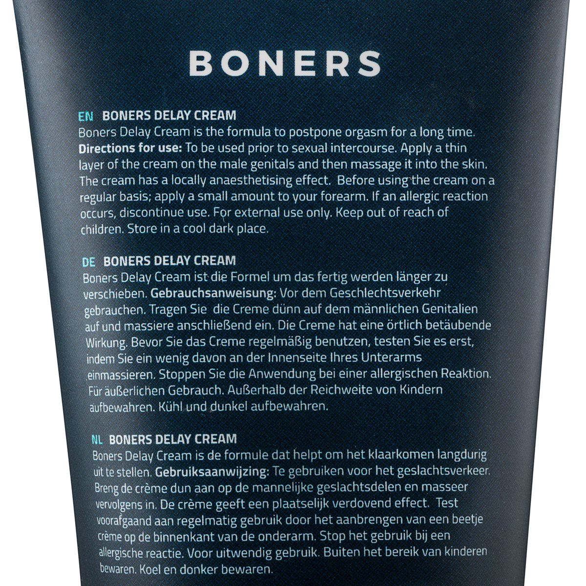 Boners Orgasmevertragende Crème 100 Ml