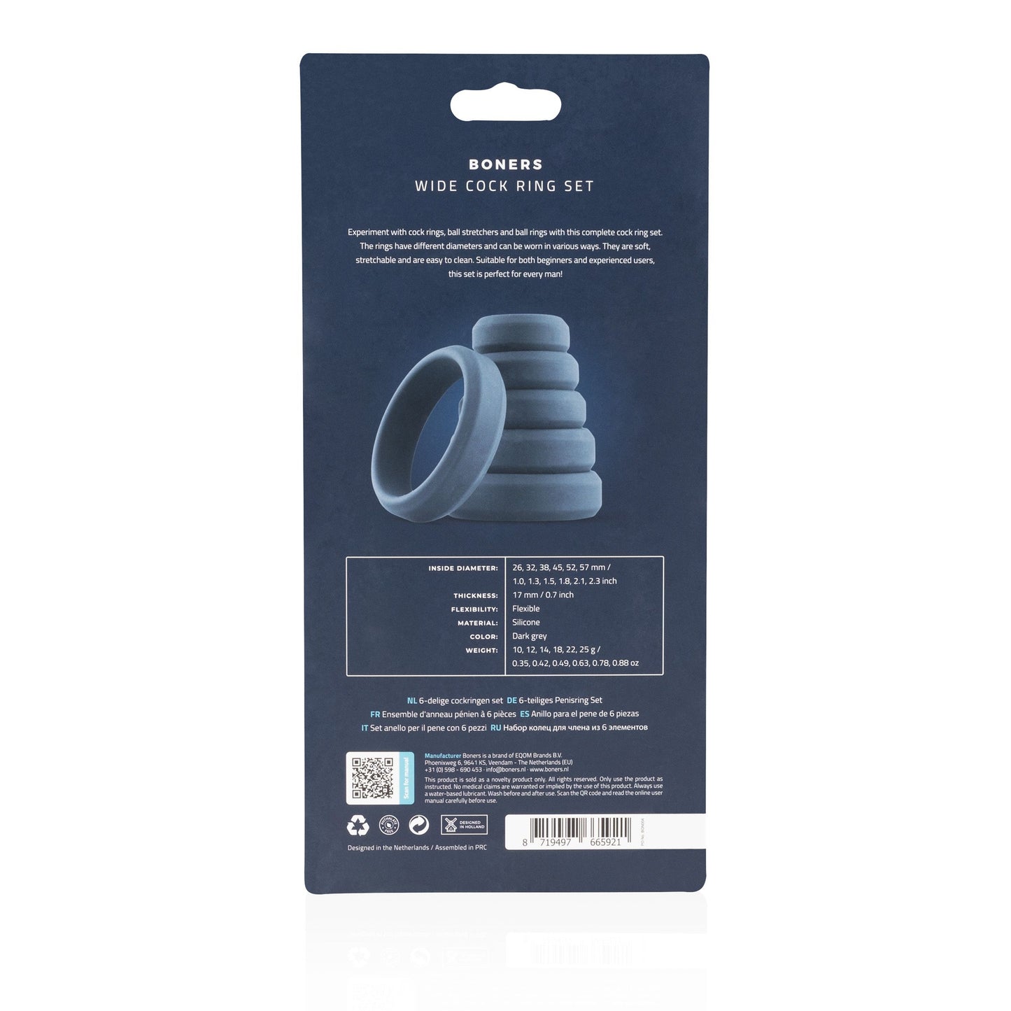 Boners 6 Delige Cockring Set