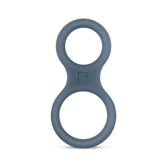 Boners Siliconen Cockring En Ballstretcher Grijs