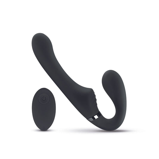 No Parts Avery Strapless Strapon Vibrerende Dildo 22 Cm Zwart