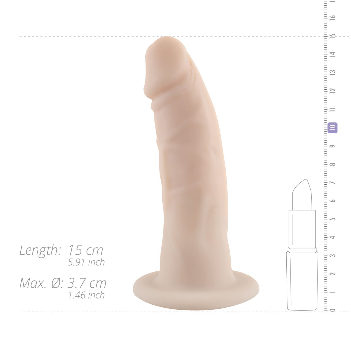 No Parts Alex Realistische Dildo 15 Cm