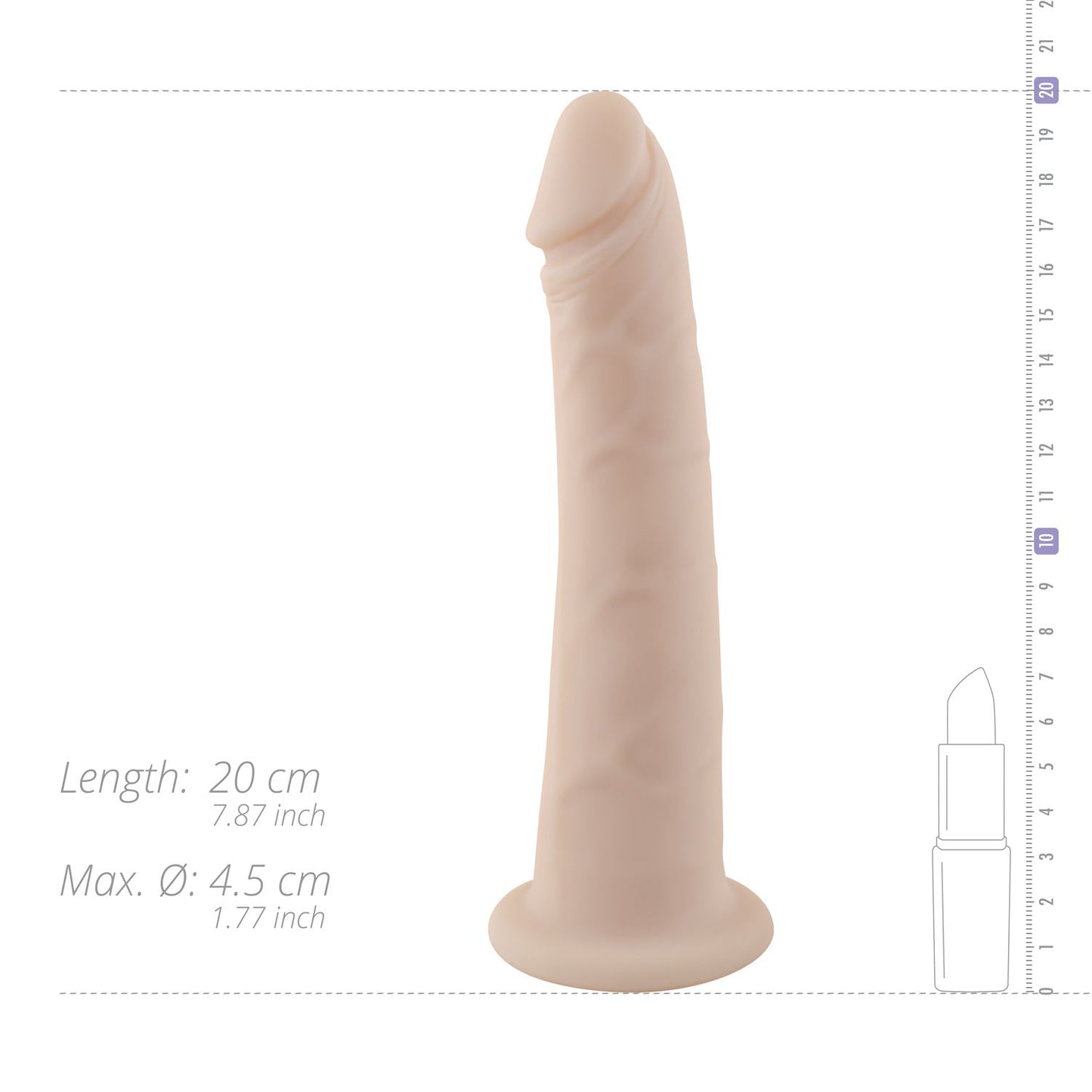 No Parts Rowan Realistische Dildo 20 Cm